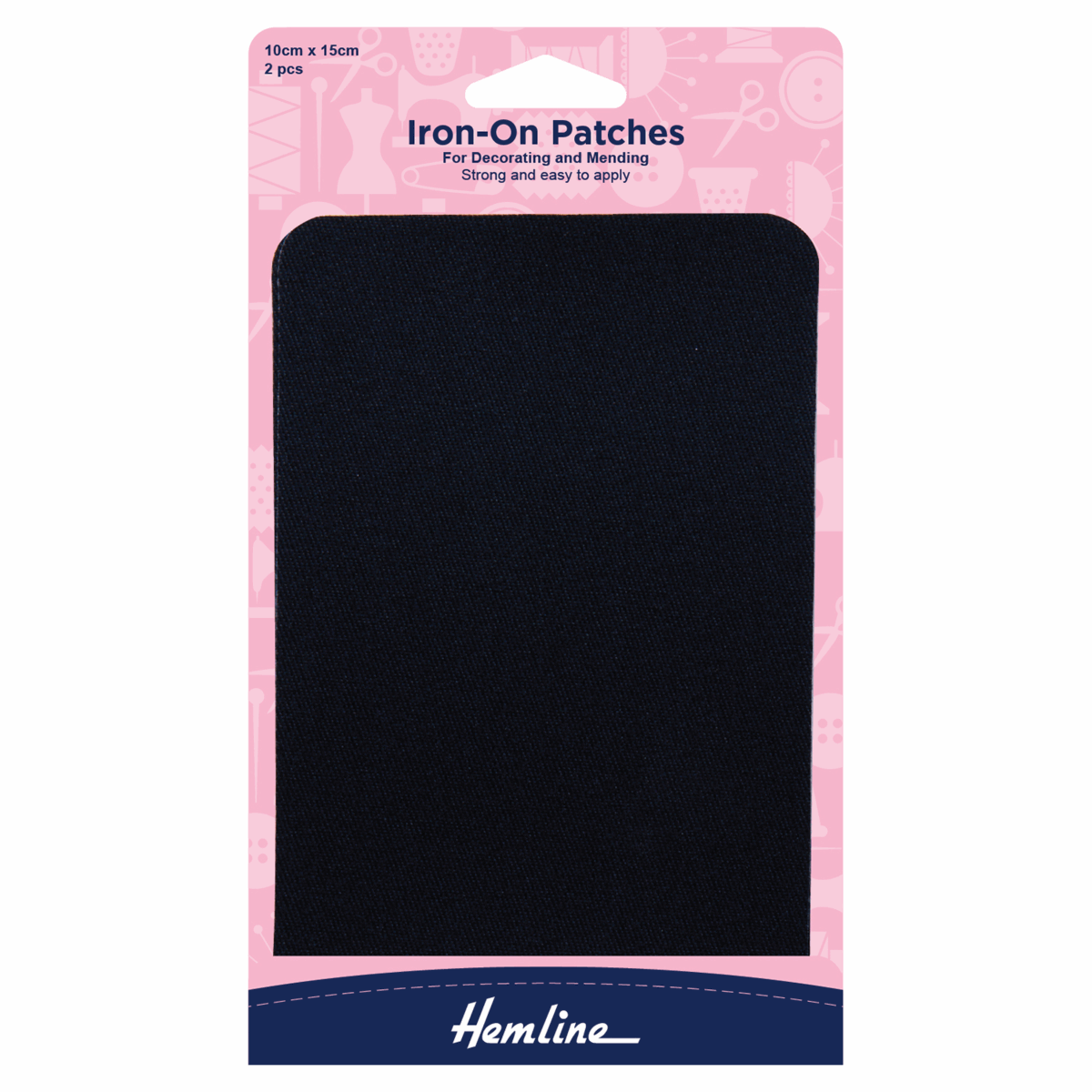 Hemline Iron on Patches