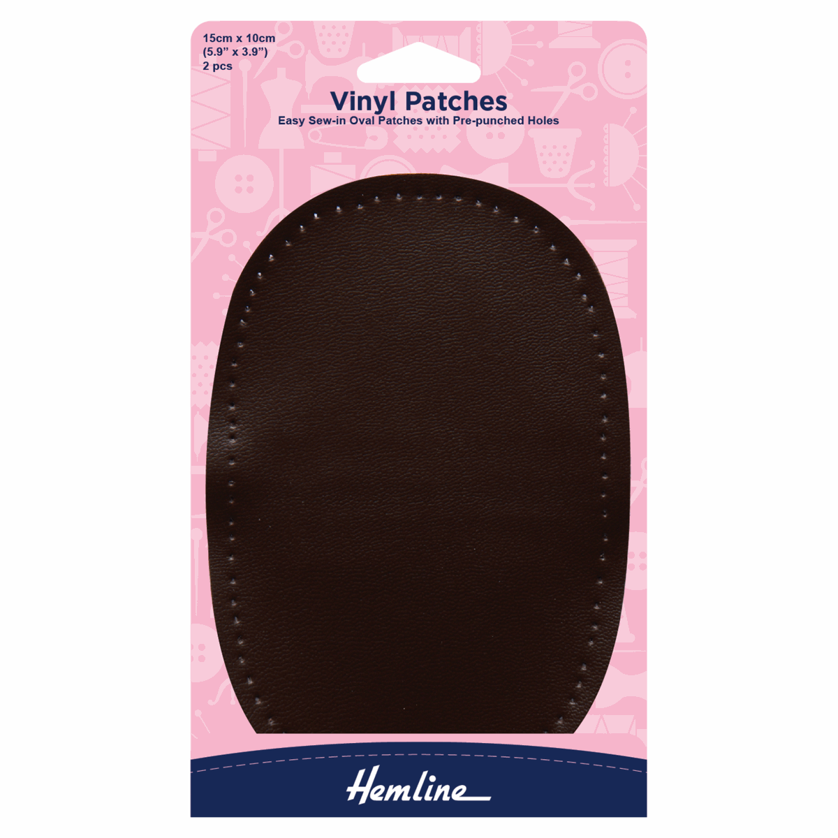 Hemline Brown Vinyl Patch