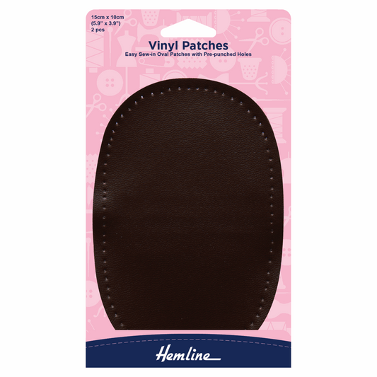 Hemline Brown Vinyl Patch