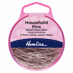 Hemline Household Pins 26mm
