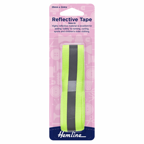 Hemline Yellow Reflective Tape