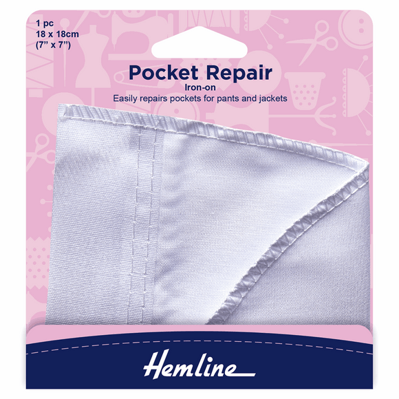 Hemline Iron On Pocket Repair