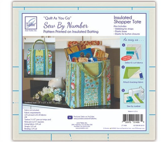 Quilt as you Go Insulated Shopping Tote