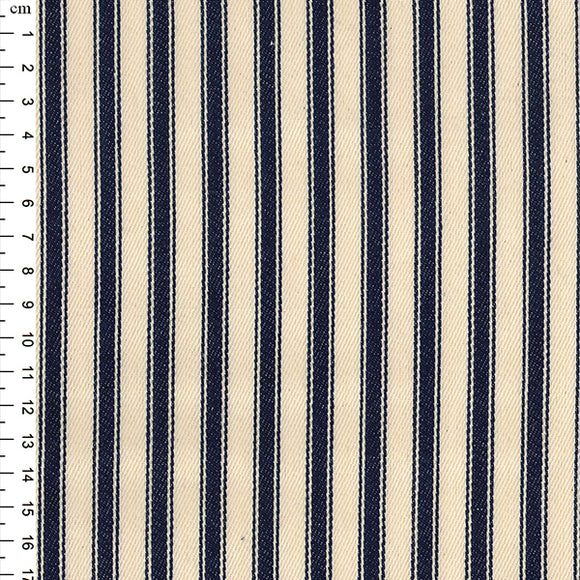 Ticking Blue Stripe 215cm wide (FR Treated)