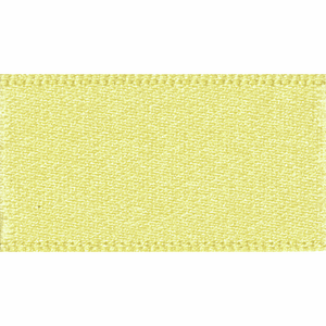 Bertie's Bows Double Faced Satin Ribbon - 25mm : Lemon