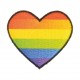 Iron-On Motif - Rainbow Heart