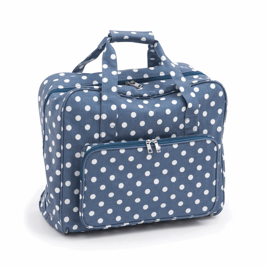 Sewing Machine Bags - Denim Polka Dot