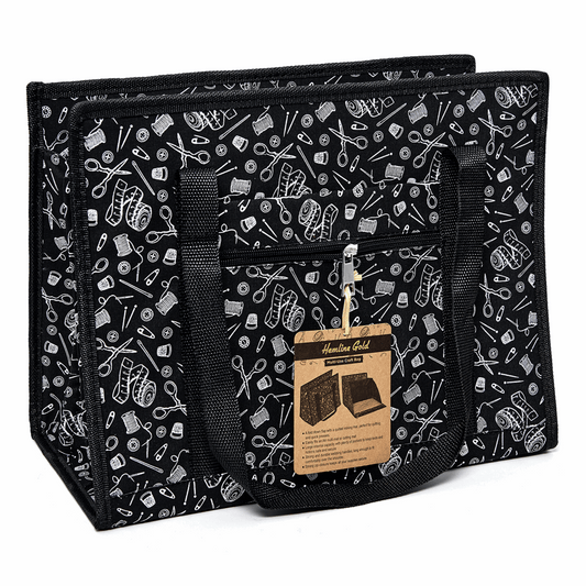 Hemline Gold - Craft Bag: Multi-Use: Hemline Gold Notions Print