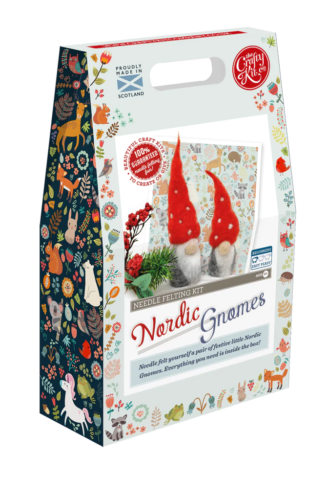 Crafty Kit Company Nordic Gnomes Needle Felting Kit