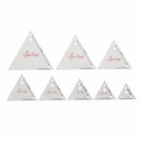 Sew Easy Template Set: Patchwork: Mini Triangles: 8 Sizes: 0.75 - 3in