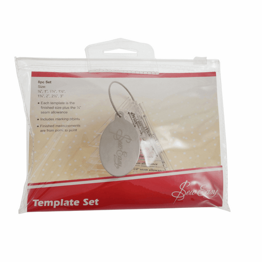 Sew Easy Template Set: Patchwork: Mini Triangles: 8 Sizes: 0.75 - 3in