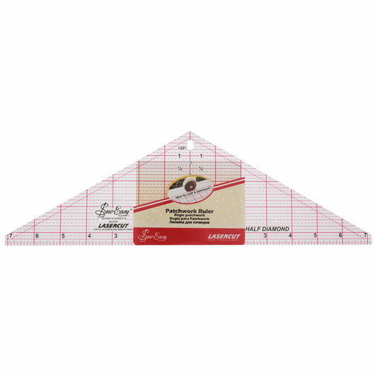 Sew Easy Rule: Quilting: Half Diamond: 14.5 x 4.5in