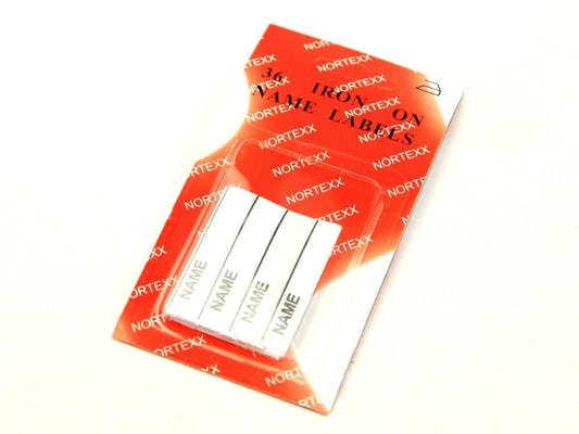 Nortex 36 Iron on name labels
