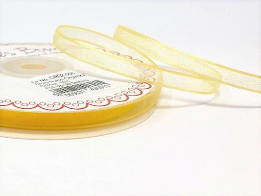 Bertie’s Bows Golden 6mm Sheer Organza Ribbon