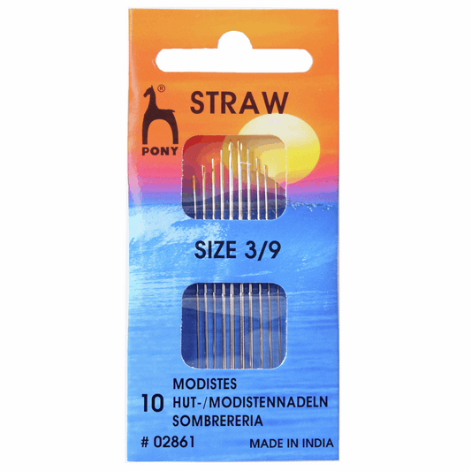 Pony Hand Sewing Needles - STRAWS 3-9