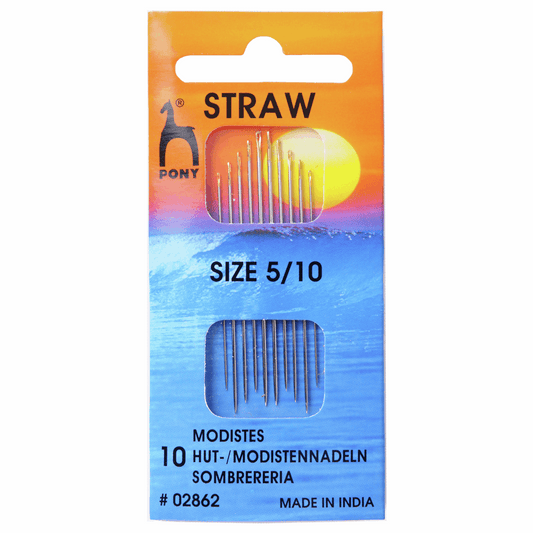 Pony Hand Sewing Needles - STRAWS 5-10