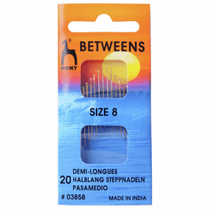 Pony Hand Sewing Needles - BETWEENS 08