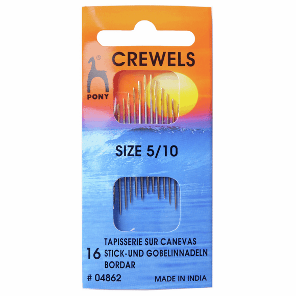 Pony Hand Sewing Needles - CREWELS 5-10