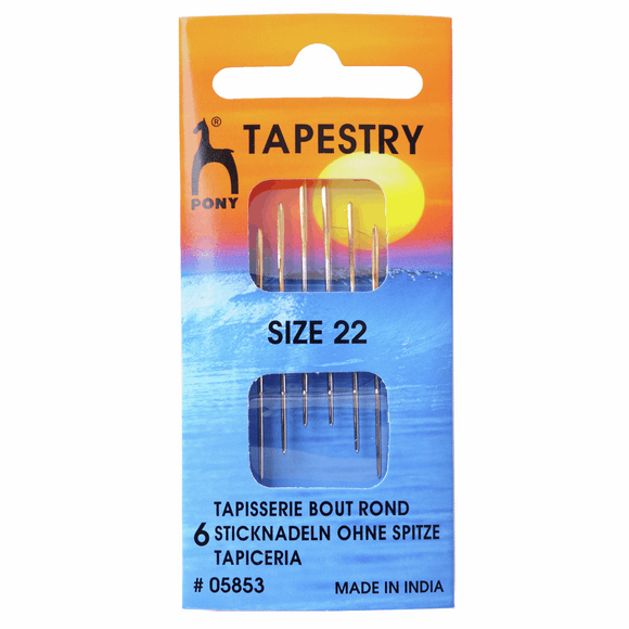 Pony Hand Sewing Needles - TAPESTRY 22