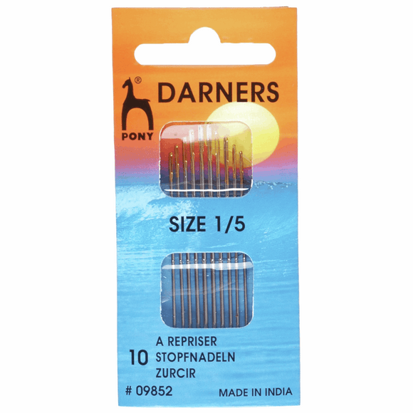 Pony Hand Sewing Needles - DARNERS 1-5