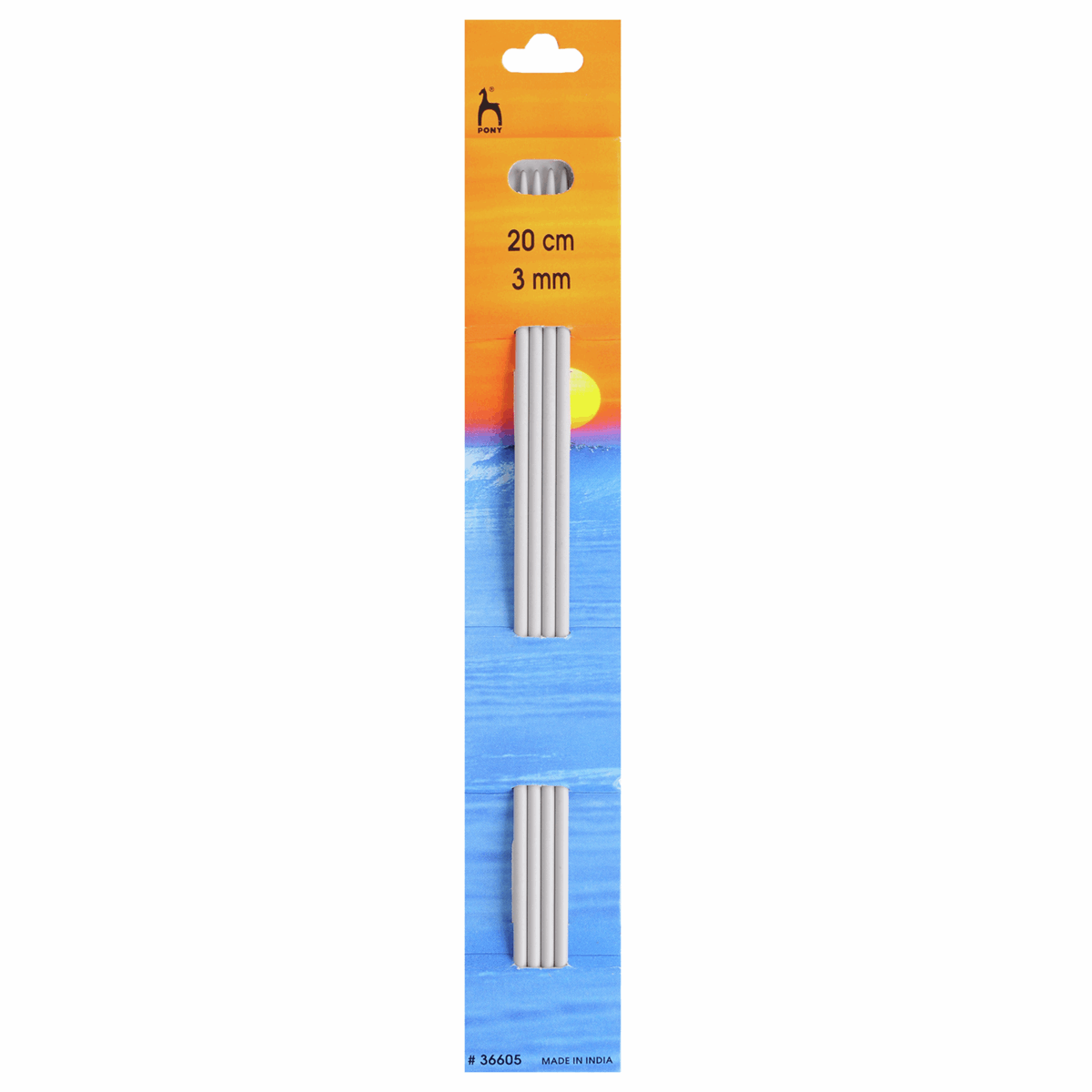 Pony Knitting Pins - Double Ended - Set of 4