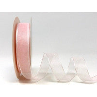 Bertie's Bows Sheer Organza Ribbon - 16mm Pale Pink