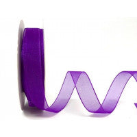 Bertie's Bows Sheer Organza Ribbon - 16mm Purple