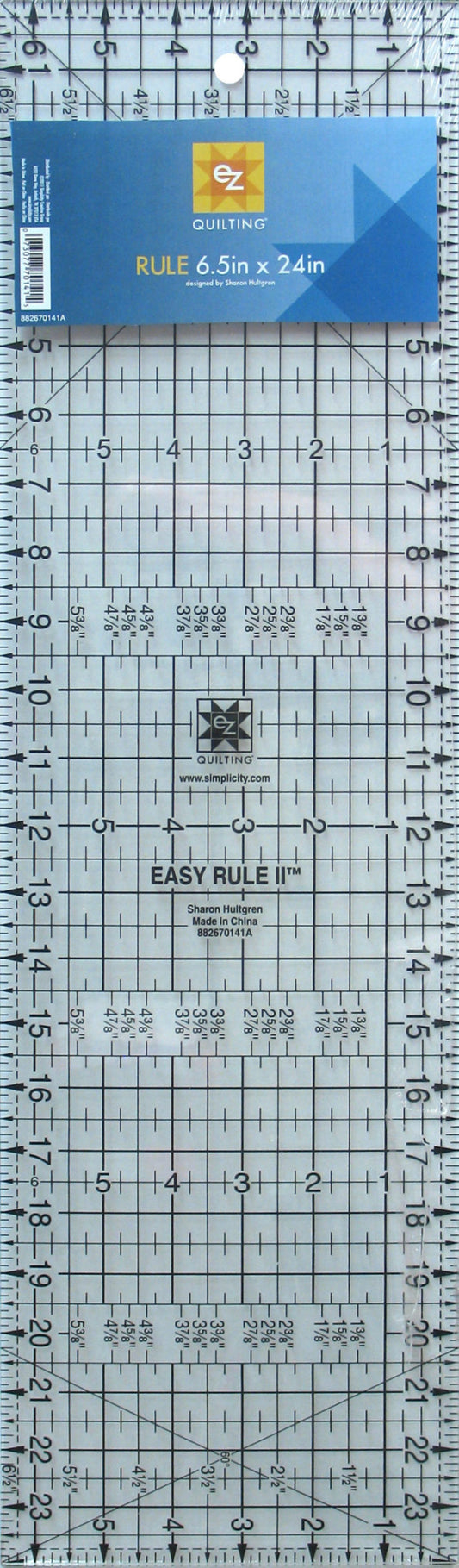 Q32 Simplicity EZ Quilting EZ RULE 6.5″ X 24″