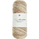 Rico Design - Superba Sky Wave 4 Ply Sock Yarn - 6 Colours