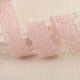 Elastic Lace Flowers - Salmon Pink 25mm