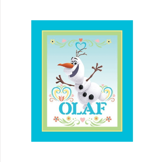 Dancing Olaf Quilt Panel