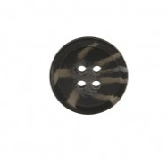 Plastic Resin Button -Black / Grey