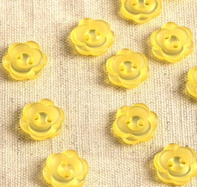Flower Button - Yellow