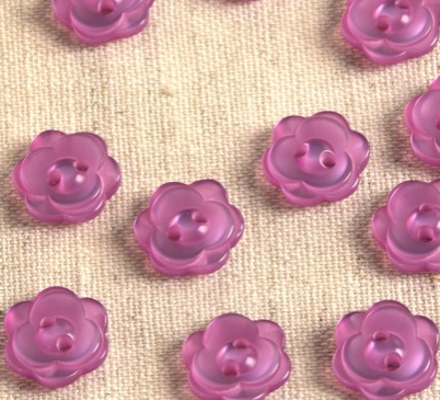 Flower Button - Violet