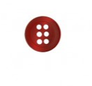 Round Shirt Button - Red