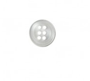 Round Shirt Button - White