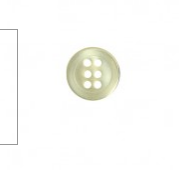 Round Shirt Button - Ecru