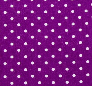 100% Cotton Poplin - Ditsy Spots - Purple/White