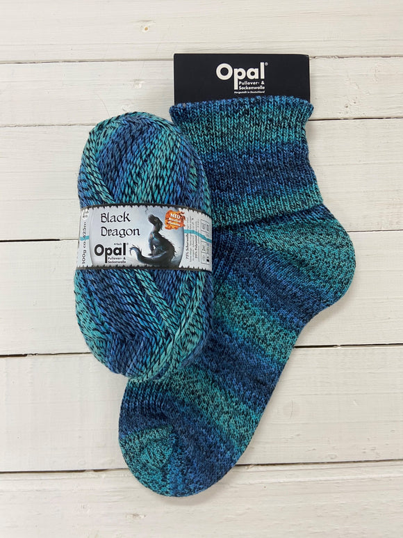 Opal Black Dragon 4ply Sock Yarn