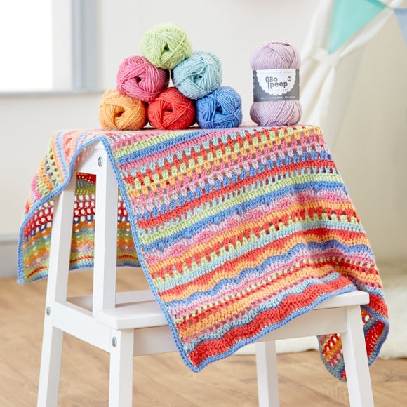 West Yorkshire Spinners Bo Peep DK - Crochet Carousel Blanket Kit