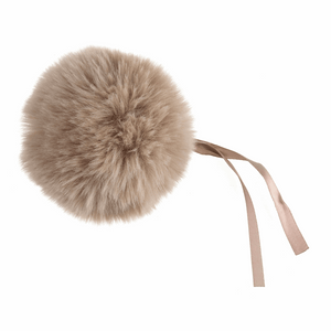 Pom Pom: Faux Fur: Medium: 11cm: 1 Piece: Natural