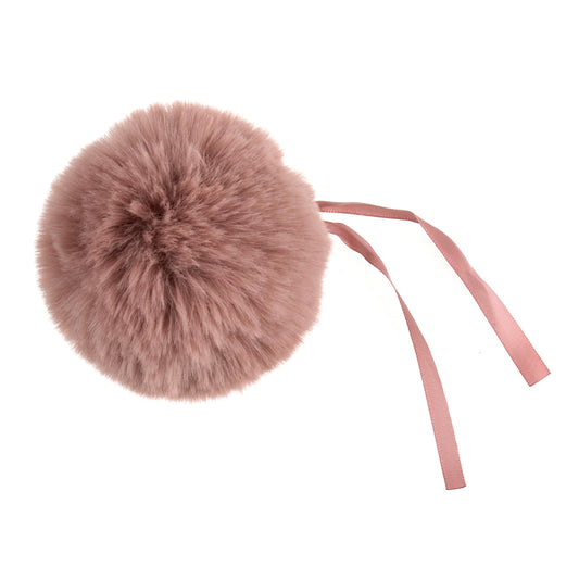Pom Pom: Faux Fur Tipped: Medium: 11cm: 1 Piece: Pink