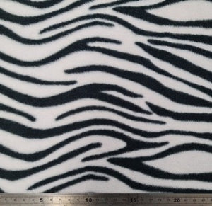 Printed Polar Fleece - Zebra Print