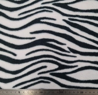 Printed Polar Fleece - Zebra Print