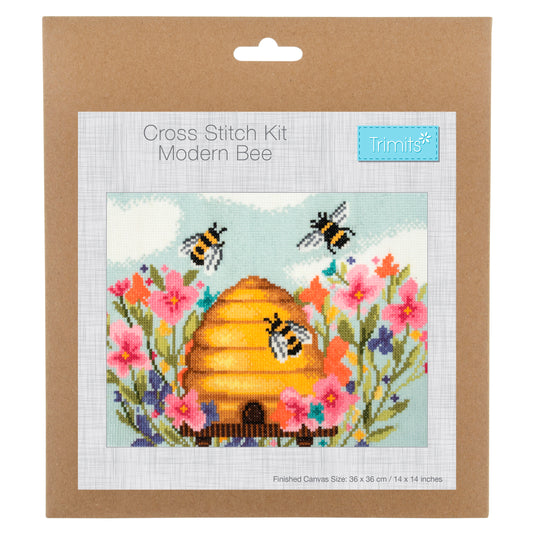 Cross Stitch Modern Bee Kit