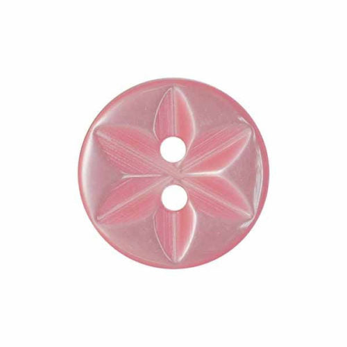Pale Pink Star Buttons -11.5mm