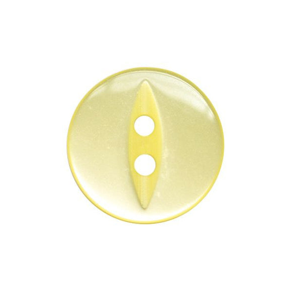 Fisheye Button - 19mm -Yellow