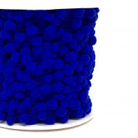 Bertie's Bows Pom Pom Trim - 10mm Diameter -Royal Blue