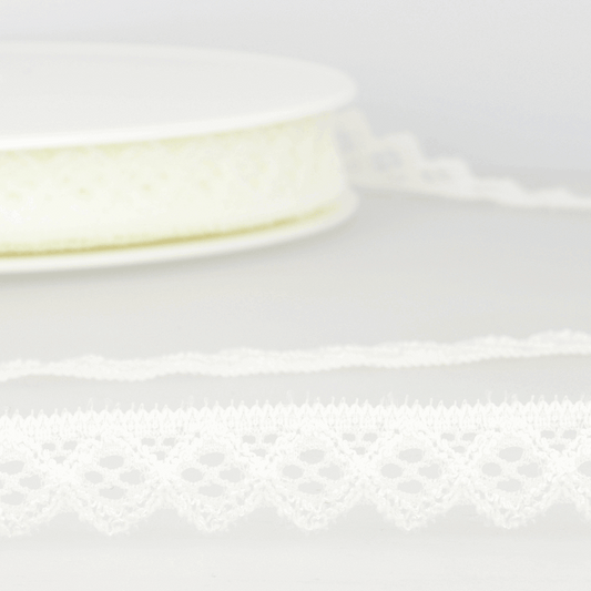 Elastic Lace -15mm: Ivory