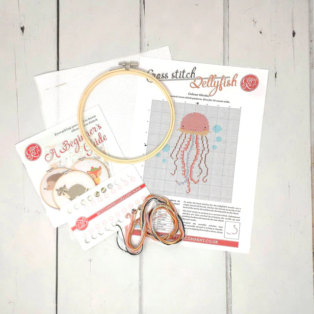 Crafty Kit Company Jellyfish Cross Stitch Kit